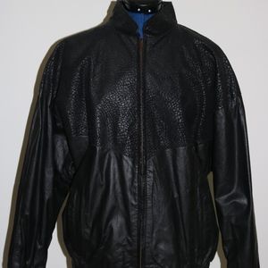 Dope Vintage Leather Comint Jacket Pebble Texture